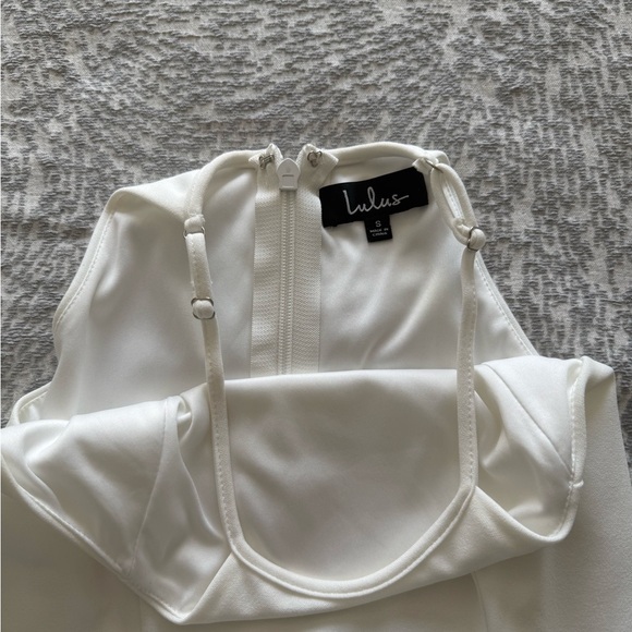 Lulu's Halter White Dress - Picture 2 of 2